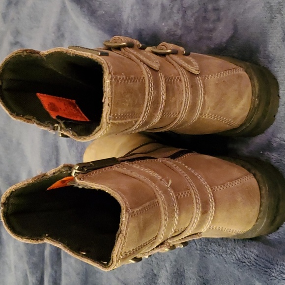 Harley-Davidson TAN Riding/Moto Boots - Picture 2 of 9